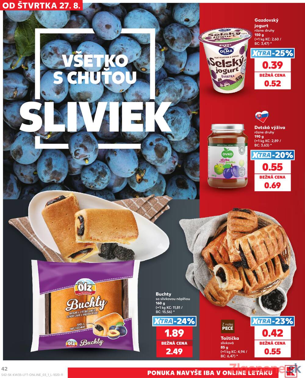 Kaufland 27.8. - 2.9. - Kaufland Poprad - Jiřího Wolkera