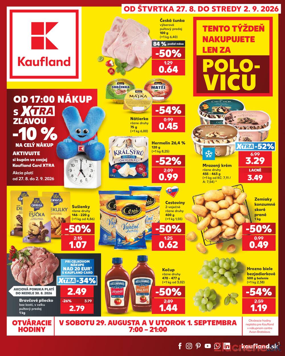 Kaufland 27.8. - 2.9. - Kaufland Piešťany