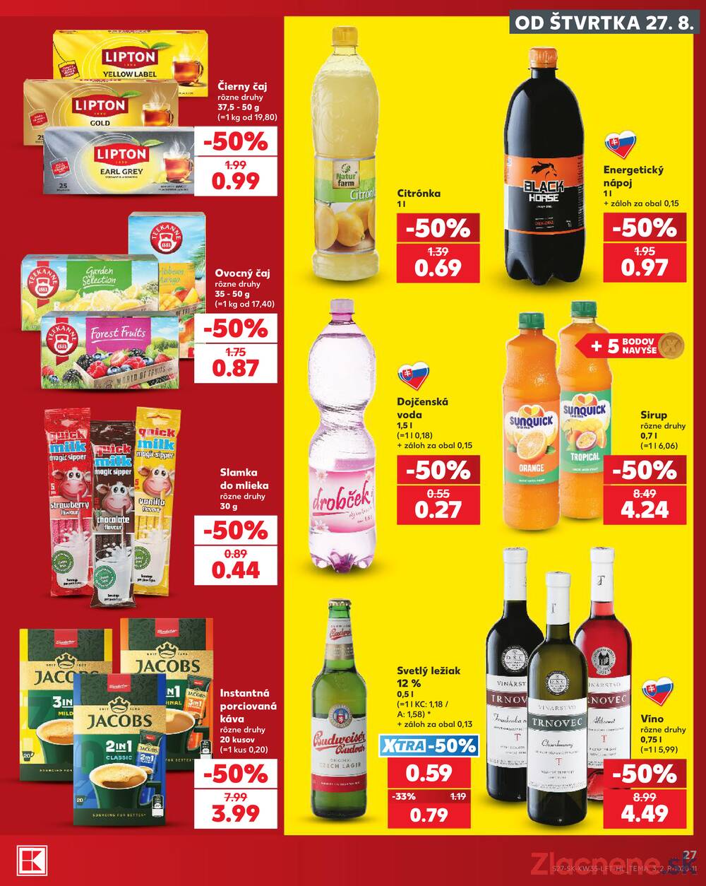 Kaufland 27.8. - 2.9. - Kaufland Piešťany