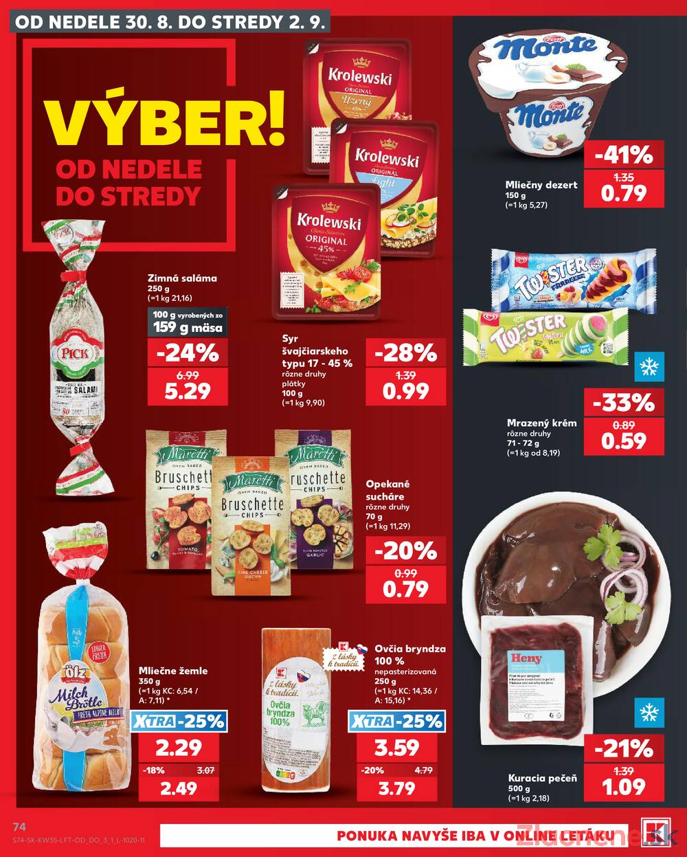 Leták Kaufland - Kaufland 27.8. - 2.9. - Kaufland Sereď - strana 74 Leták Kaufland - Kaufland 27.8. - 2.9. - Kaufland Sereď - strana 74