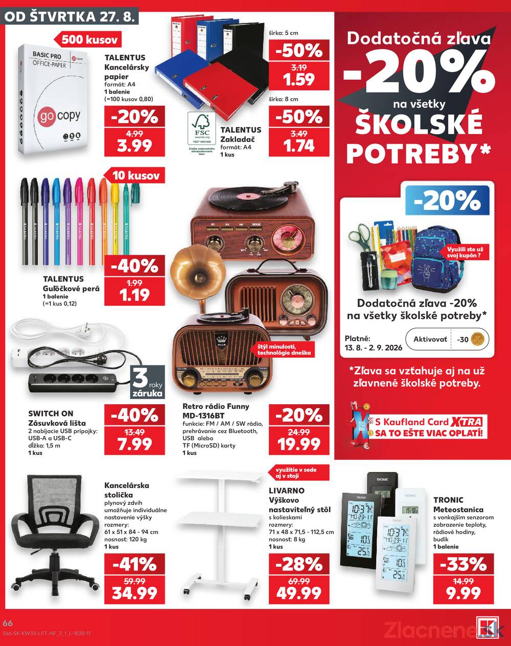 Kaufland 27.8. - 2.9. - Kaufland Bánovce nad Bebravou