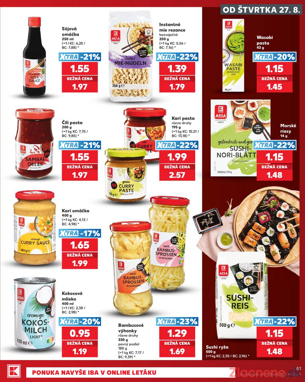 Kaufland 27.8. - 2.9. - Kaufland Trnava - Juh - Bratislavská