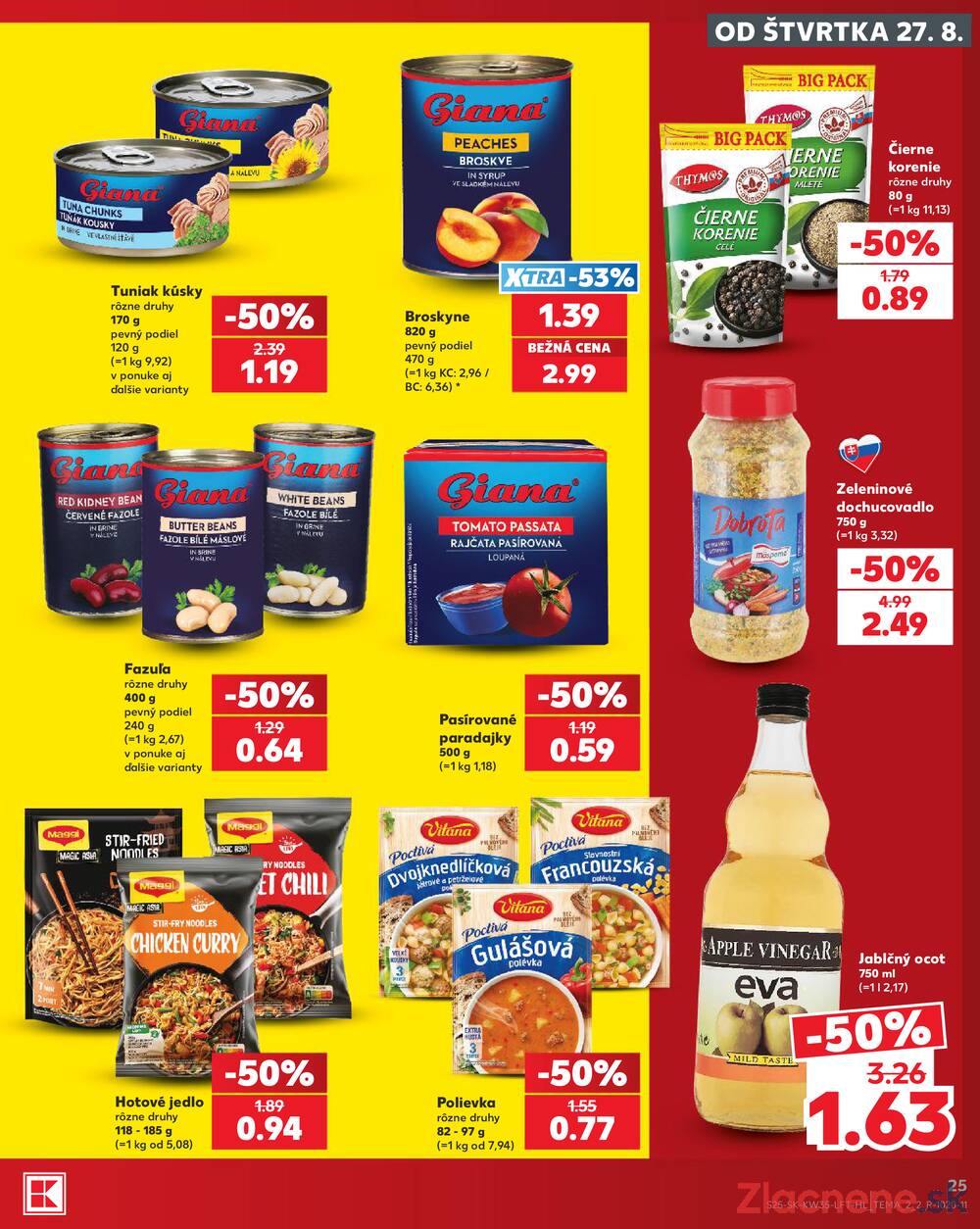 Kaufland 27.8. - 2.9. - Kaufland Košice-Pri hati