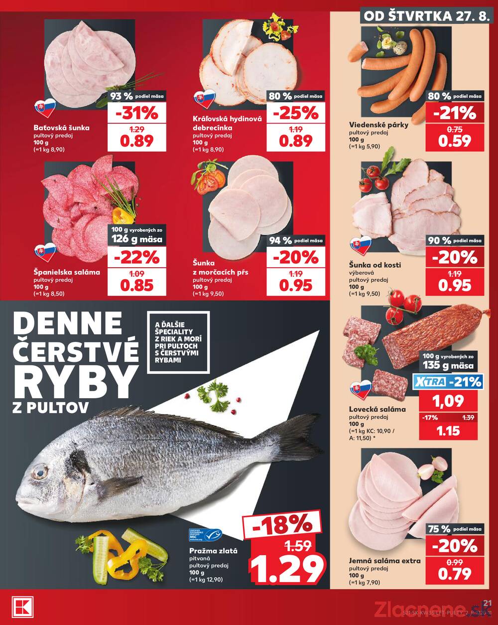 Kaufland 27.8. - 2.9. - Kaufland Žilina
