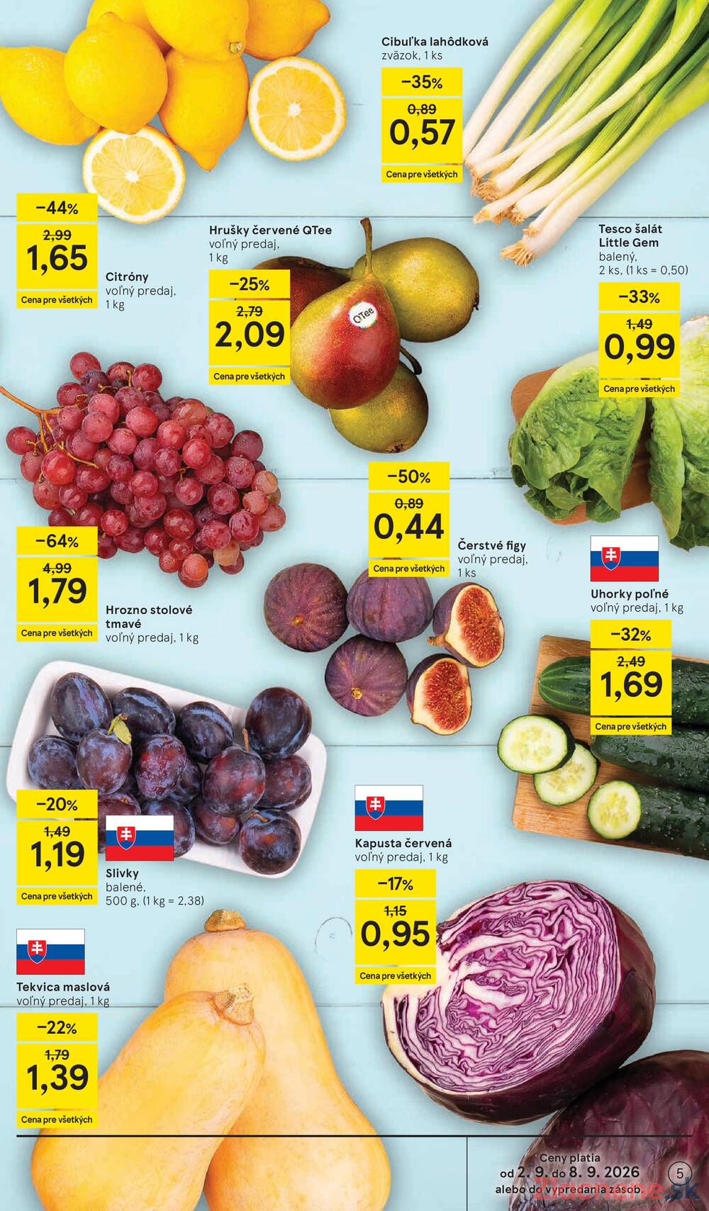 Tesco supermarkety od 2.9. do 8.9.2026