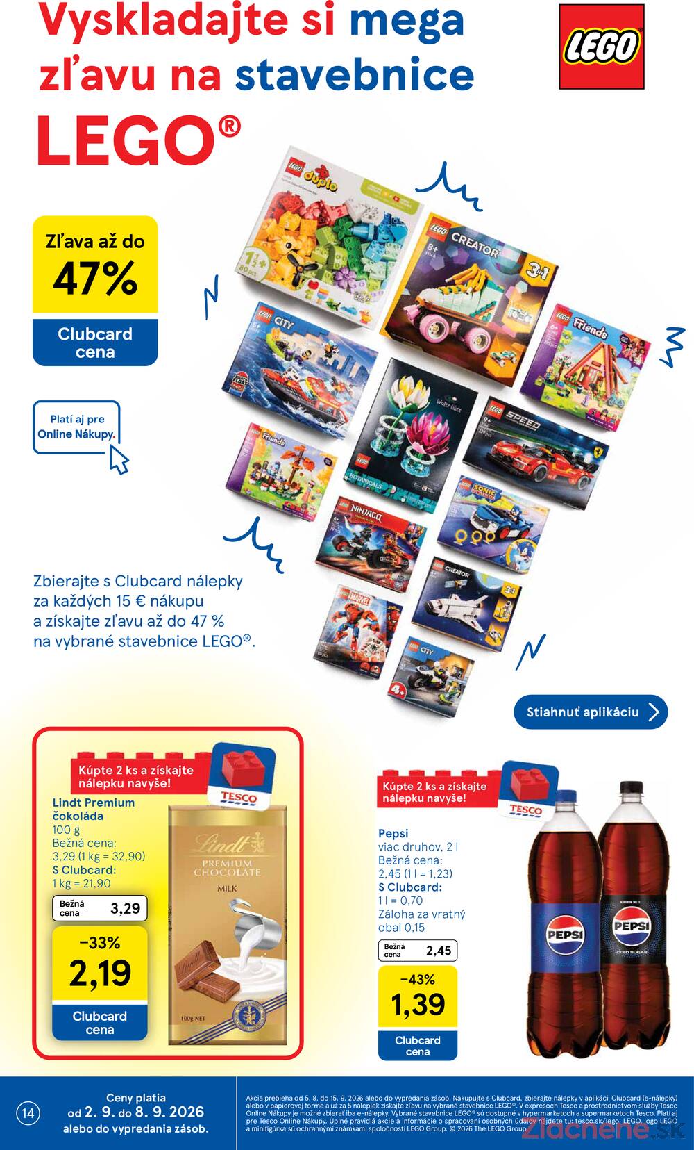 Tesco supermarkety od 2.9. do 8.9.2026