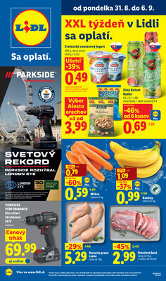 Leták Lidl do 6.9.