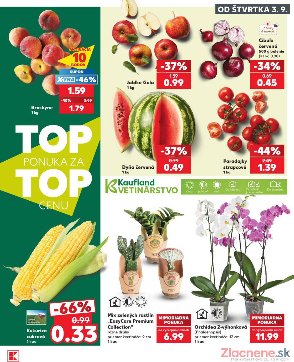 Kaufland 3.9. - 9.9. - Kaufland Bytča