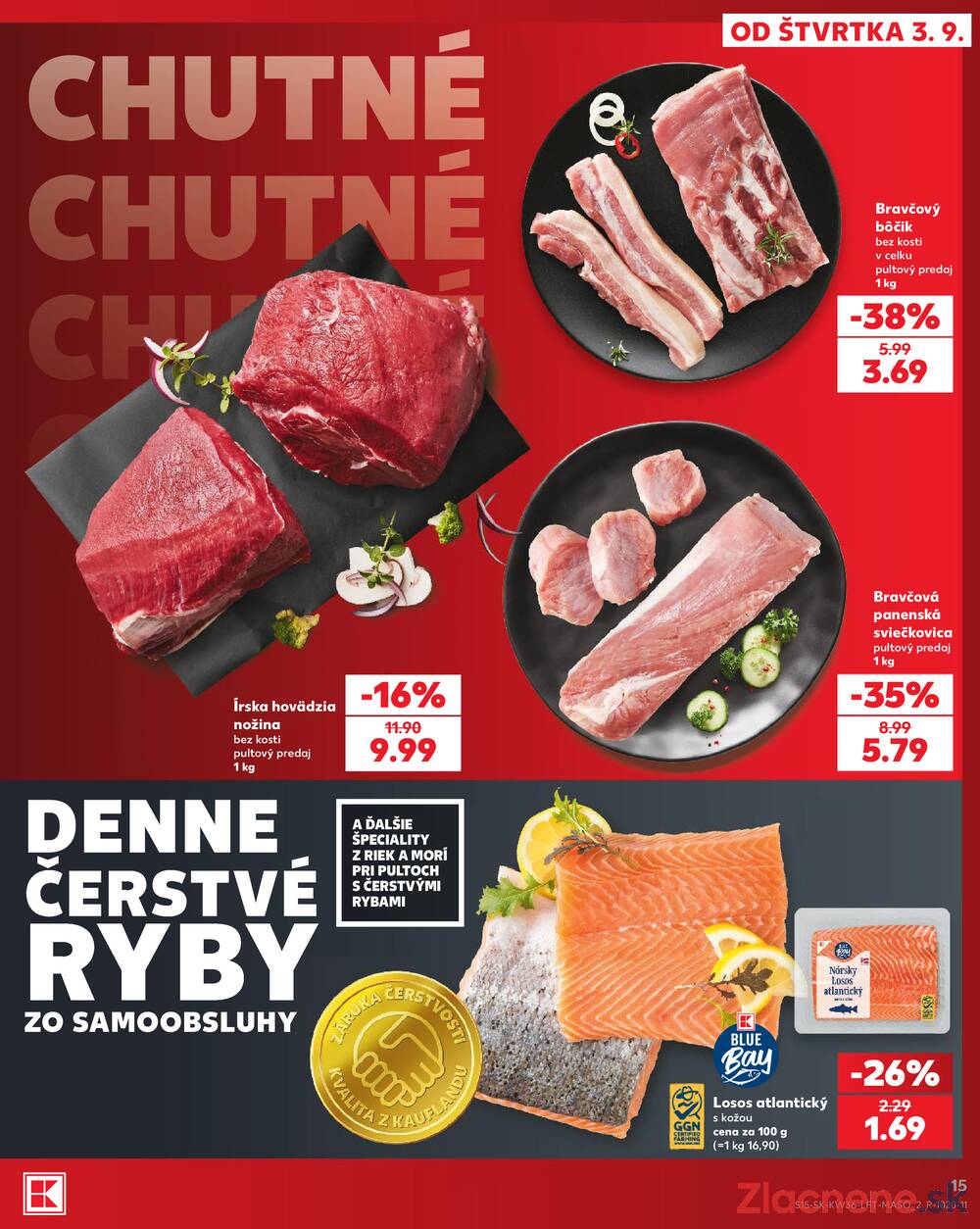 Kaufland 3.9. - 9.9. - Kaufland Bardejov