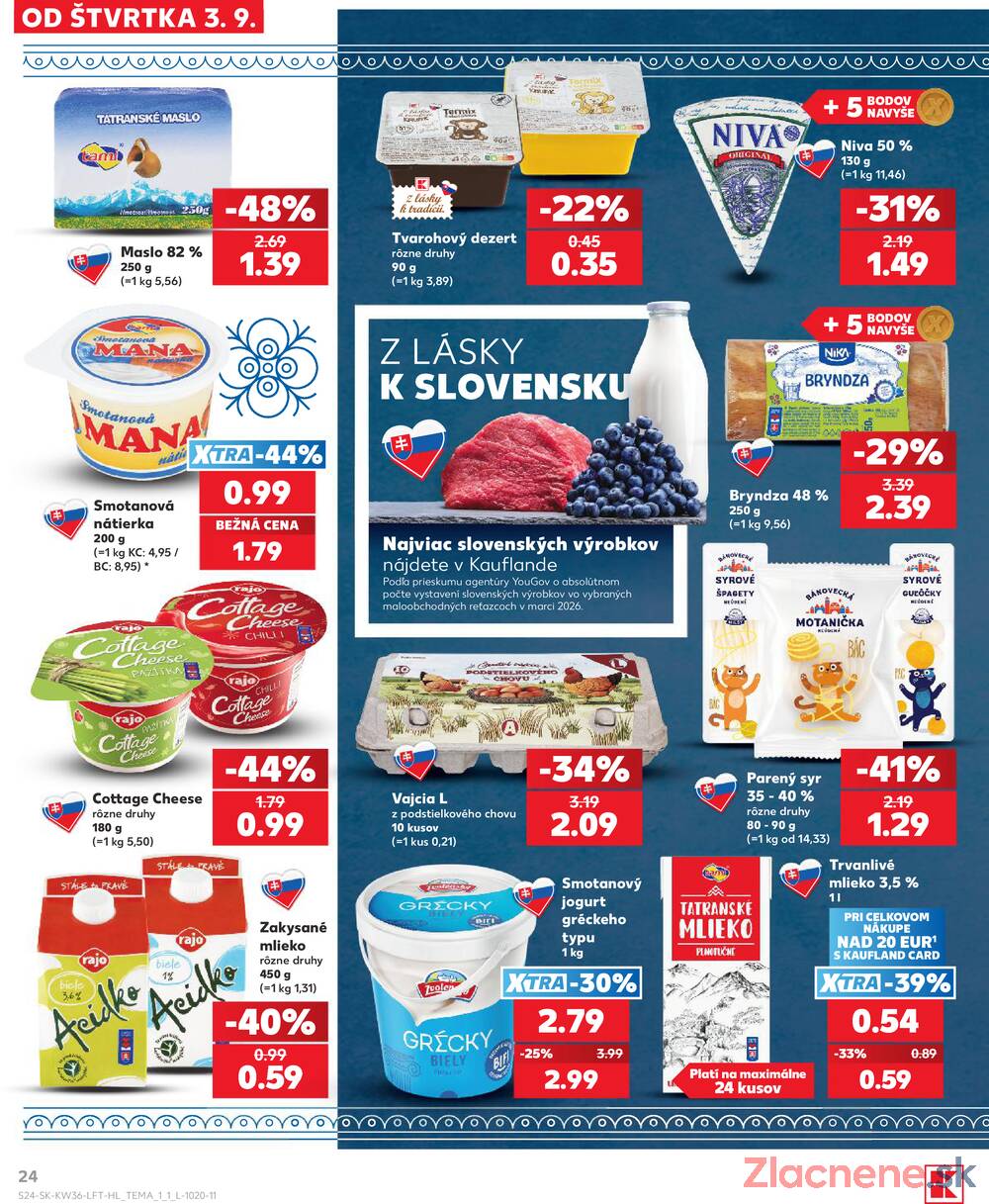 Kaufland 3.9. - 9.9. - Kaufland Bardejov