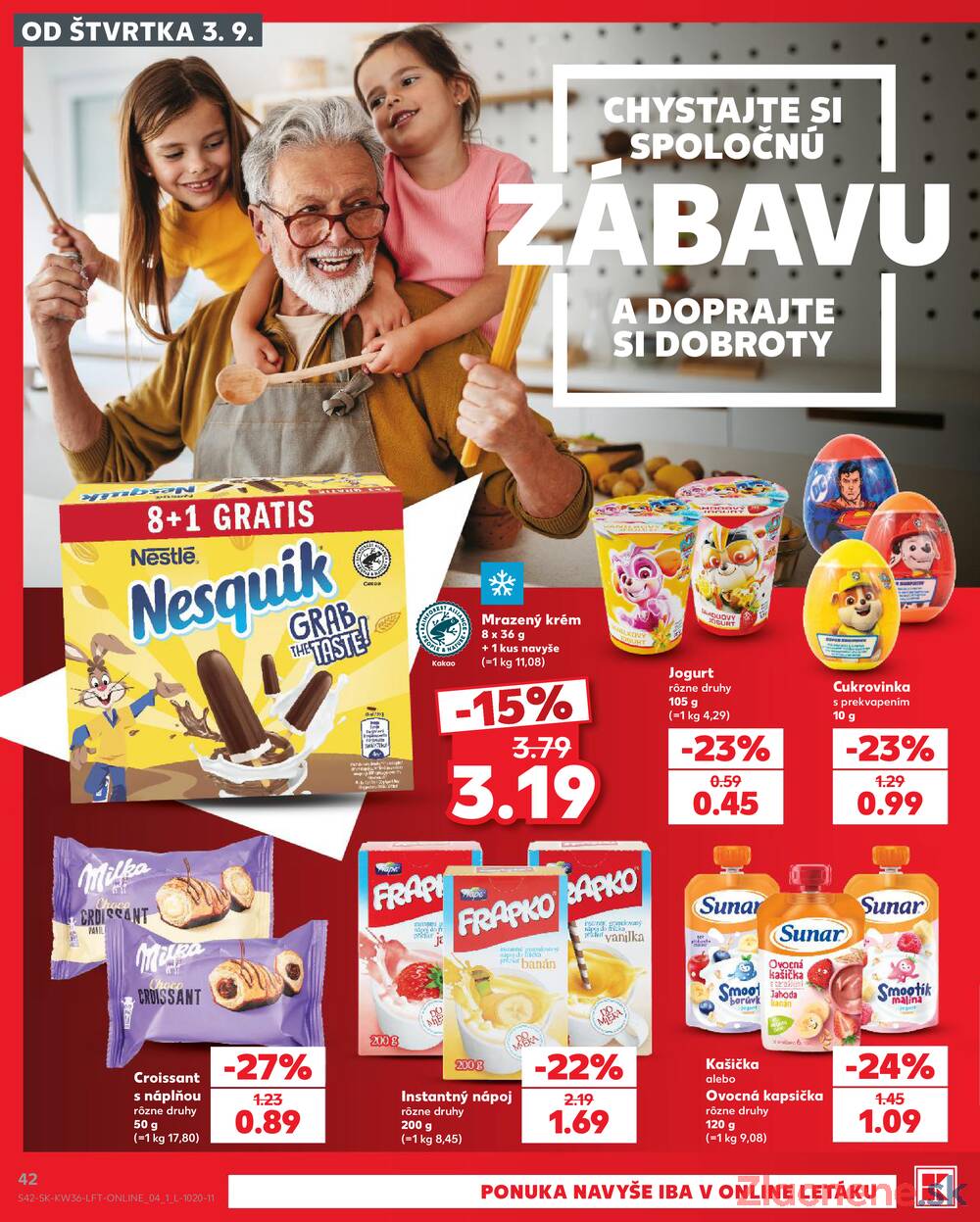 Kaufland 3.9. - 9.9. - Kaufland Poprad - Jiřího Wolkera