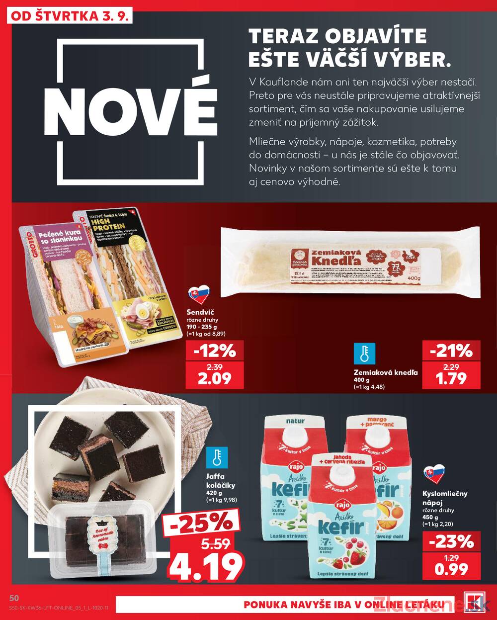 Kaufland 3.9. - 9.9. - Kaufland Poprad - Jiřího Wolkera