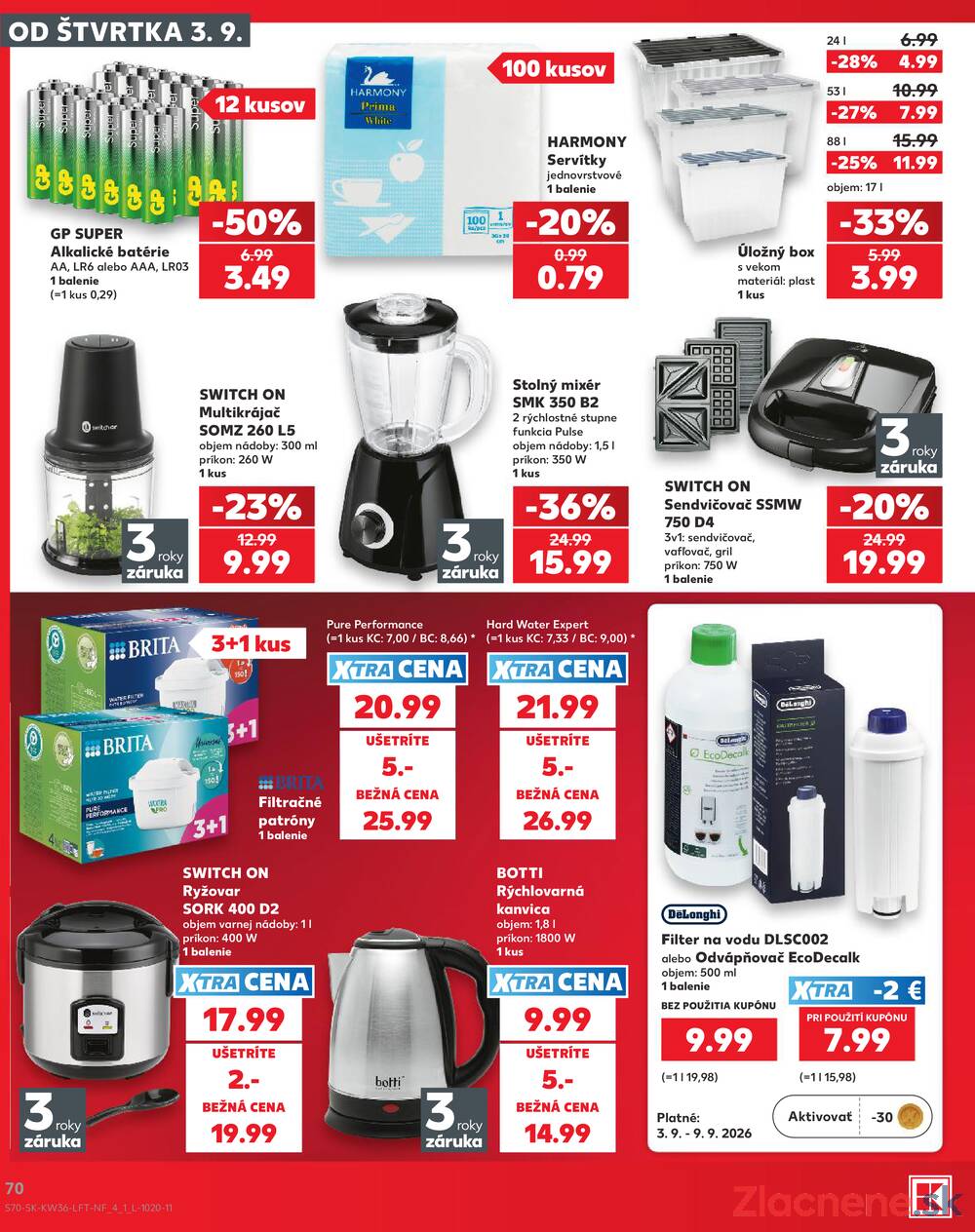 Kaufland 3.9. - 9.9. - Kaufland Poprad - Jiřího Wolkera
