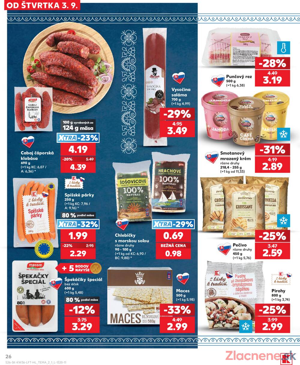 Kaufland 3.9. - 9.9. - Kaufland Košice-Pri hati
