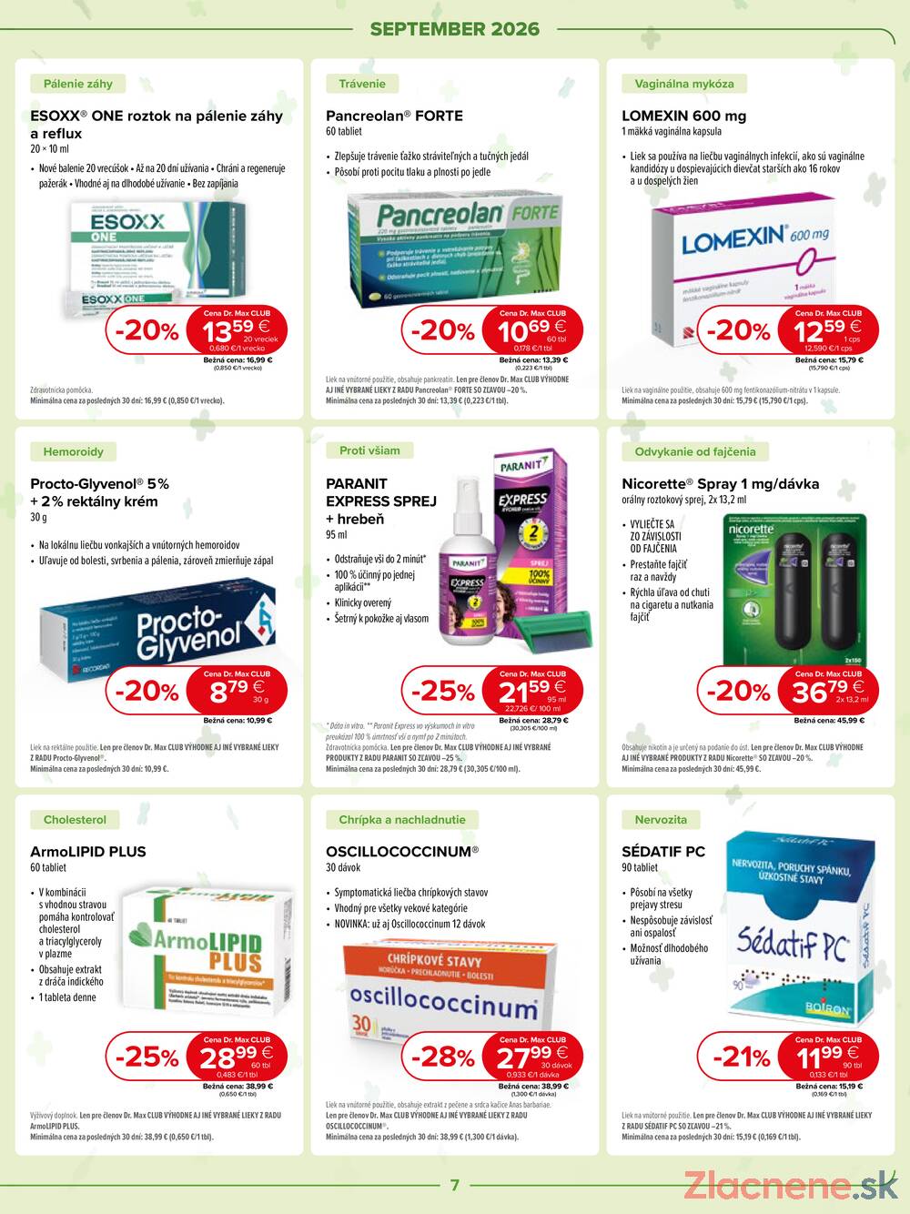Leták Dr.Max - Dr.Max do 30.9. - strana 7 Leták Dr.Max - Dr.Max do 30.9. - strana 7