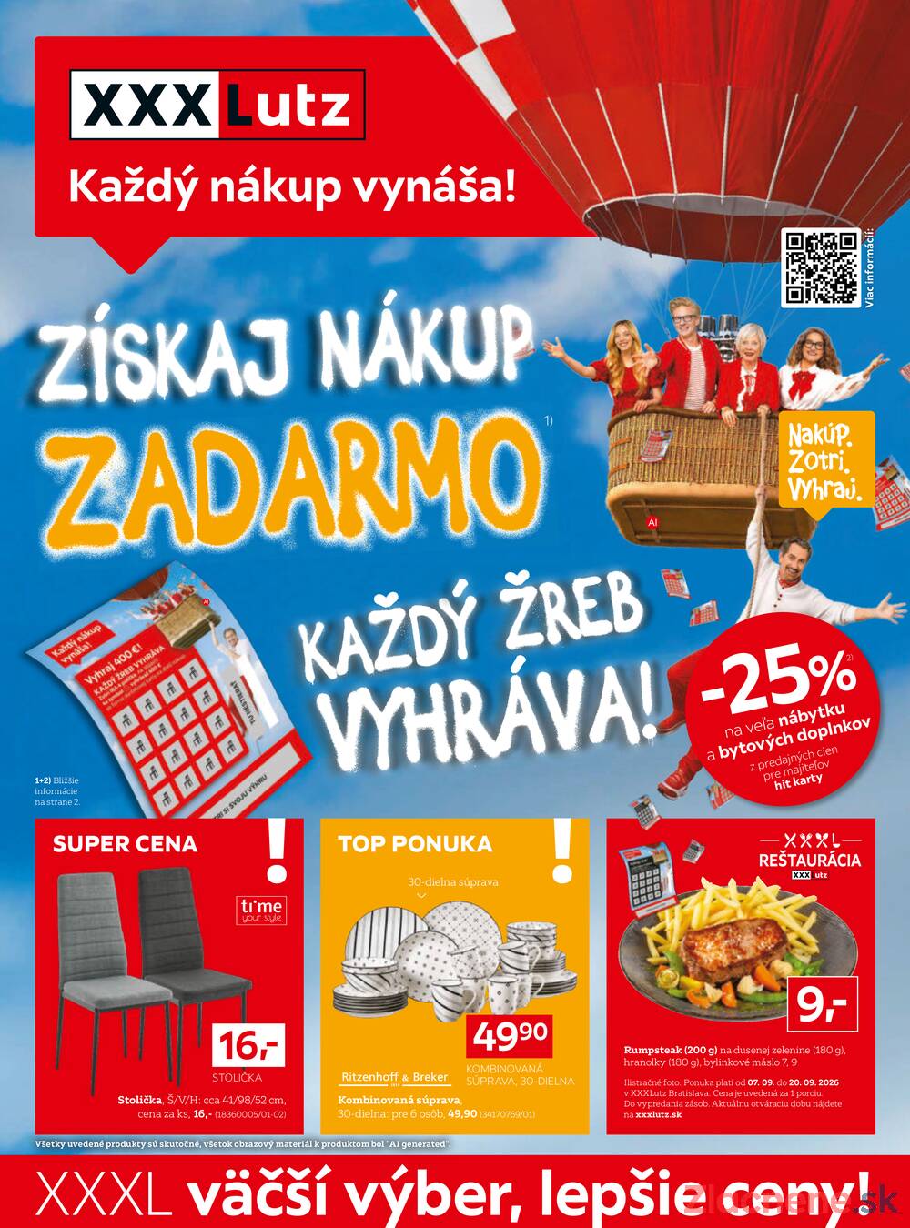 Leták XXXLutz - XXXlutz od 7.9. do 20.9.2026 - strana 1 Leták XXXLutz - XXXlutz od 7.9. do 20.9.2026 - strana 1