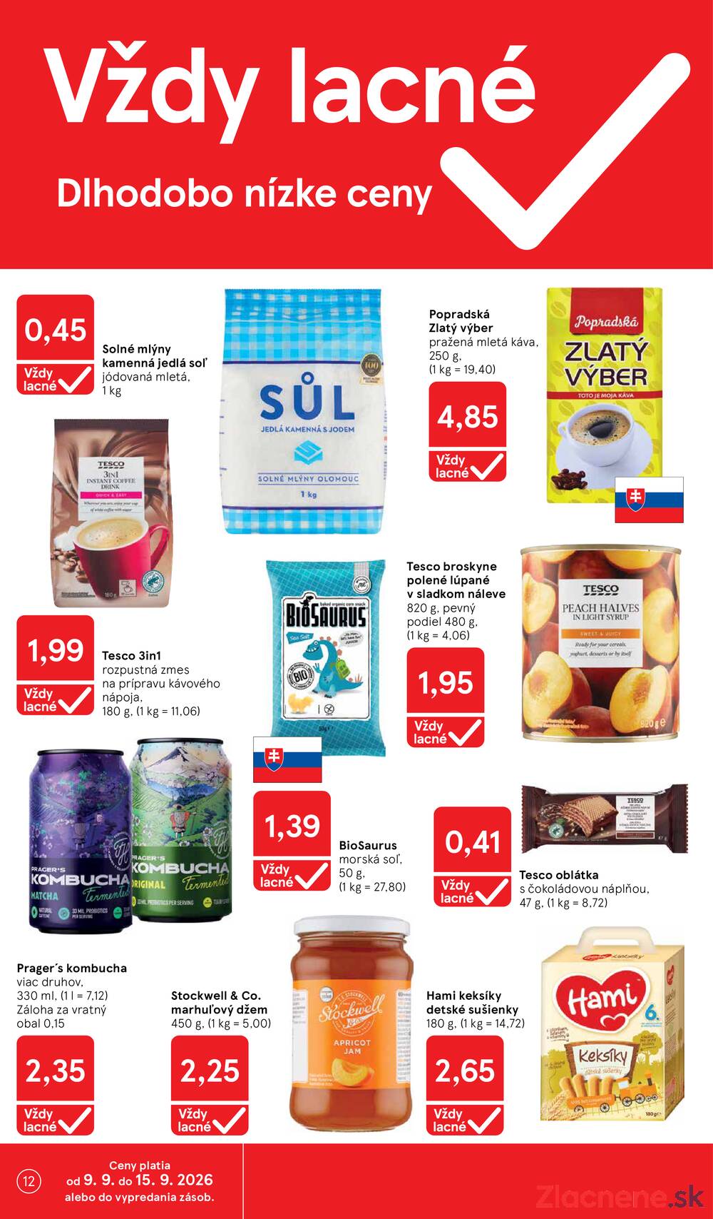 Leták Tesco - Tesco hypermarkety 9.9.- 15.9. - strana 12 Leták Tesco - Tesco hypermarkety 9.9.- 15.9. - strana 12