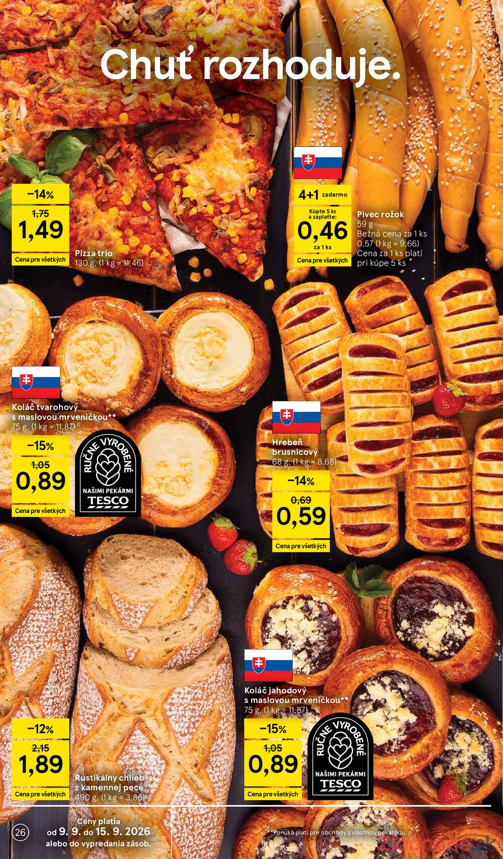 Leták Tesco - Tesco hypermarkety 9.9.- 15.9. - strana 26 Leták Tesco - Tesco hypermarkety 9.9.- 15.9. - strana 26