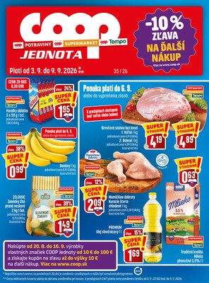 Leták COOP do 9.9.