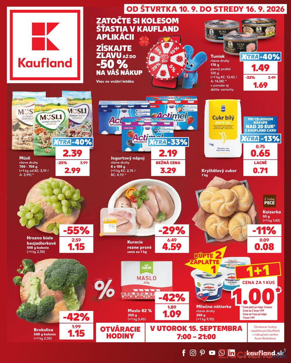 Kaufland 10.9. - 16.9. - Kaufland Bratislava - Petržalka
