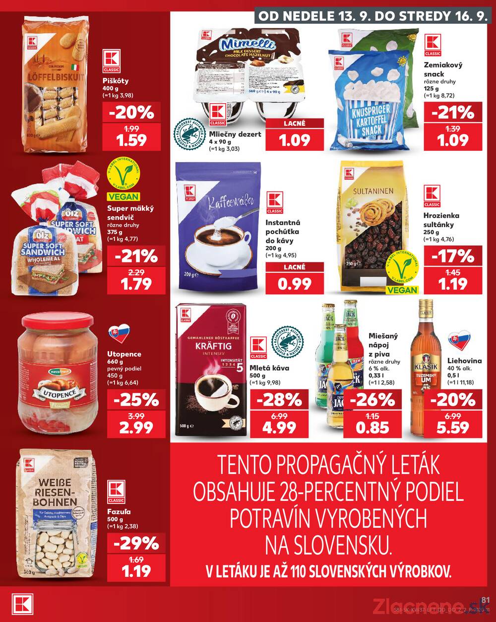 Kaufland 10.9. - 16.9. - Kaufland Nitra - Čermáň