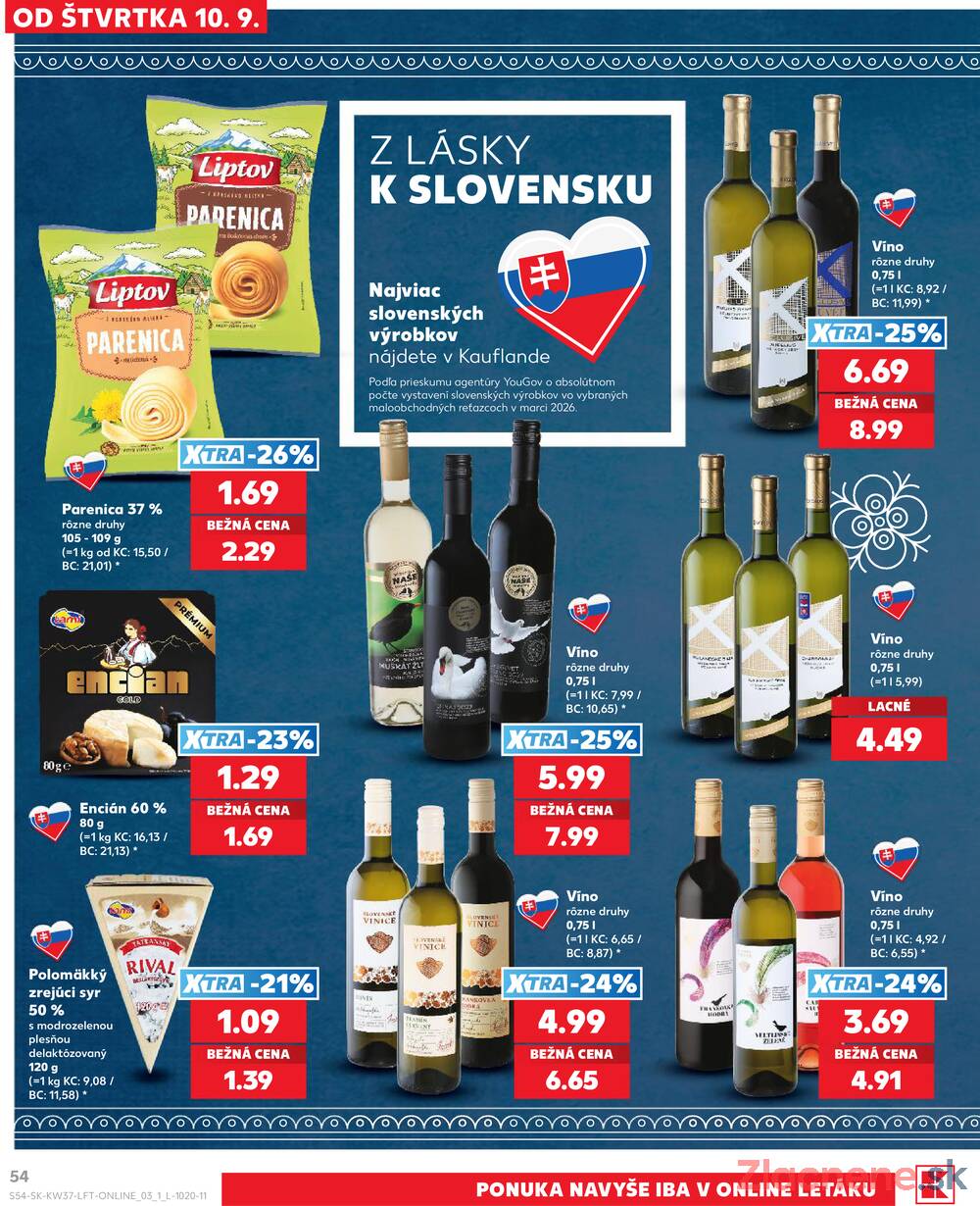 Kaufland 10.9. - 16.9. - Kaufland Košice-Pri hati