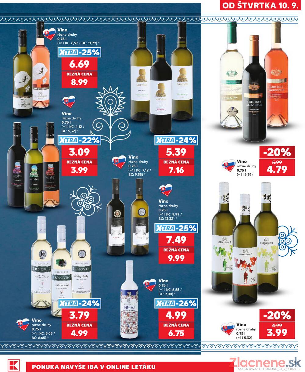 Kaufland 10.9. - 16.9. - Kaufland Skalica - Mallého