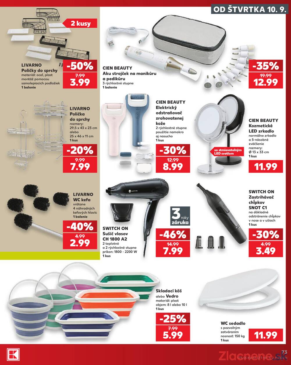 Leták Kaufland - Kaufland 10.9. - 16.9. - Kaufland Trnava - strana 73 Leták Kaufland - Kaufland 10.9. - 16.9. - Kaufland Trnava - strana 73