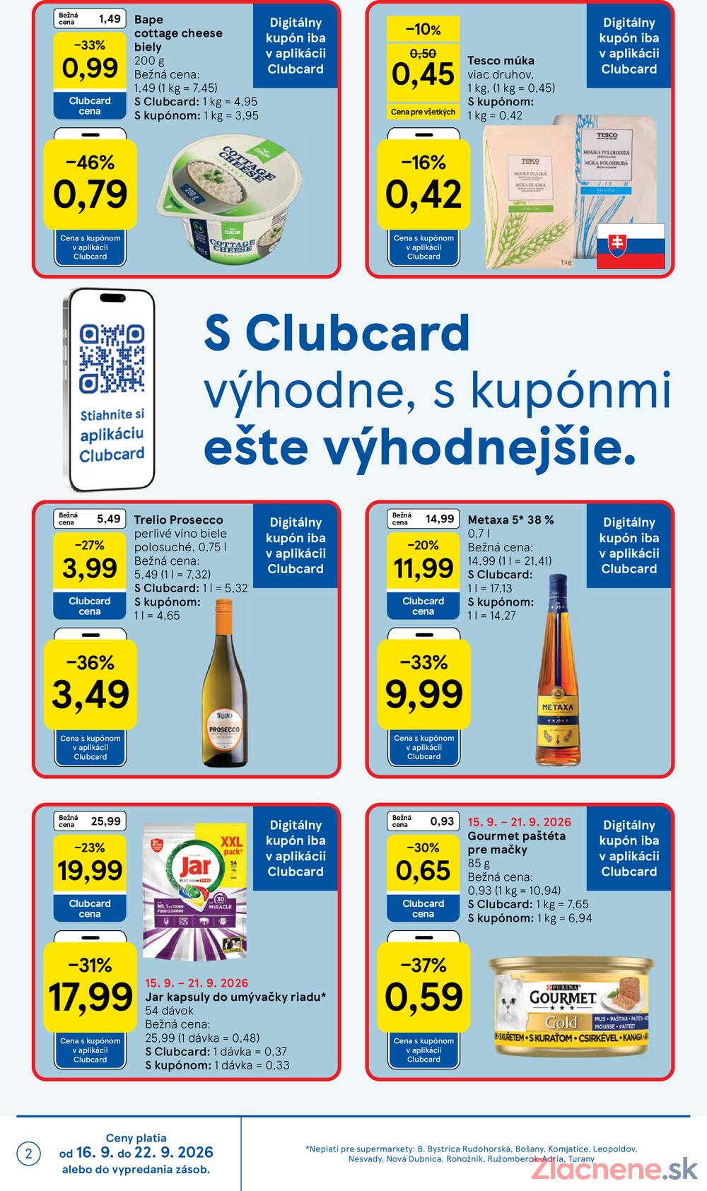 Tesco supermarkety od 16.9. do 22.9.2026