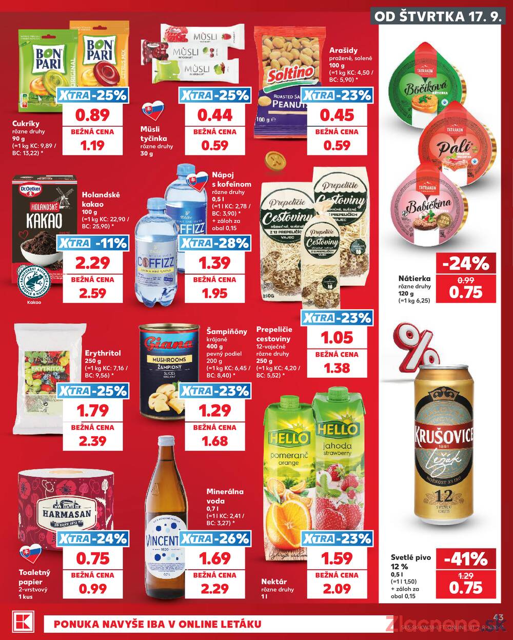 Kaufland 17.9. - 23.9. - Kaufland Rožňava