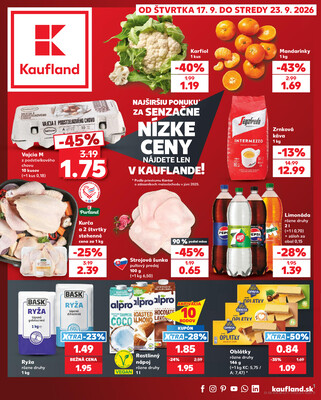 Leták Kaufland 17.9. - 23.9. - Kaufland Bratislava - Bory