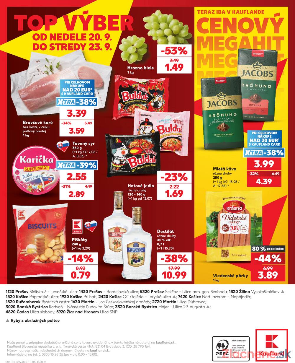 Kaufland 17.9. - 23.9. - Kaufland Žilina