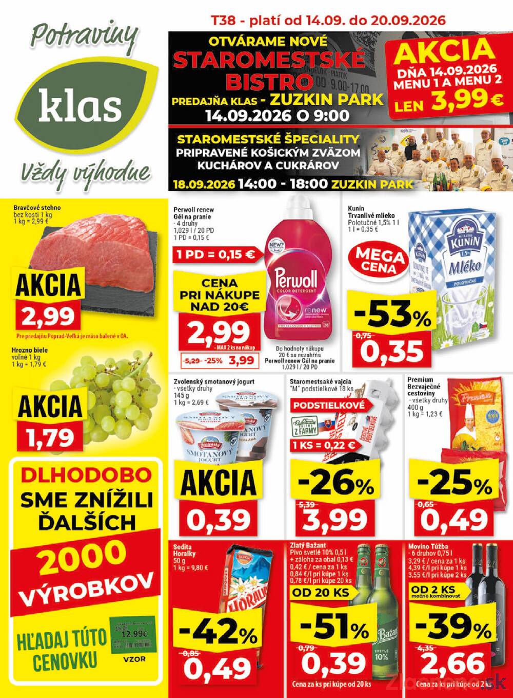 Leták Klas - Klas do 20.9. - strana 1 Leták Klas - Klas do 20.9. - strana 1