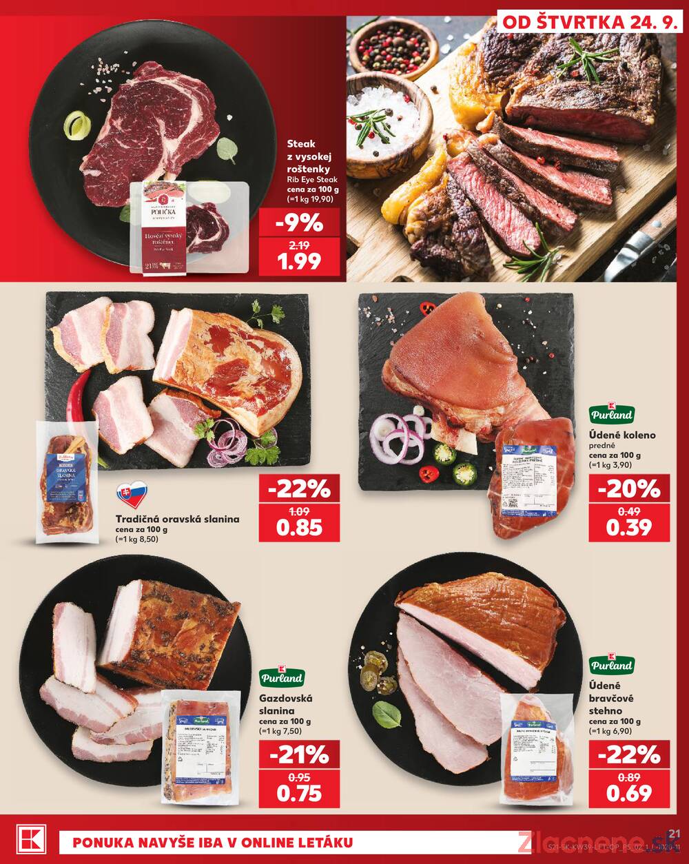 Leták Kaufland - Kaufland 24.9. - 30.9. - Kaufland Bytča - strana 21