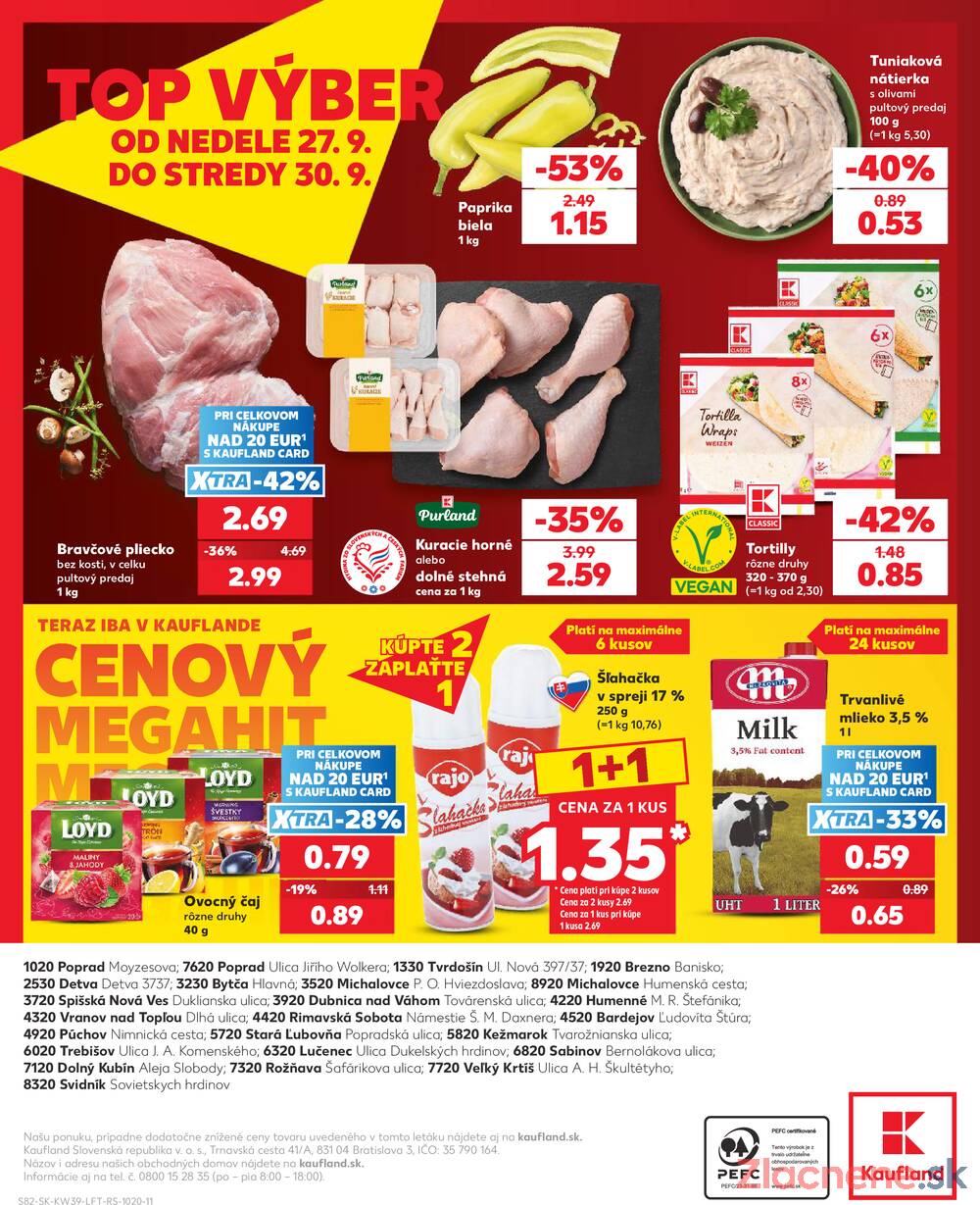 Kaufland 24.9. - 30.9. - Kaufland Púchov