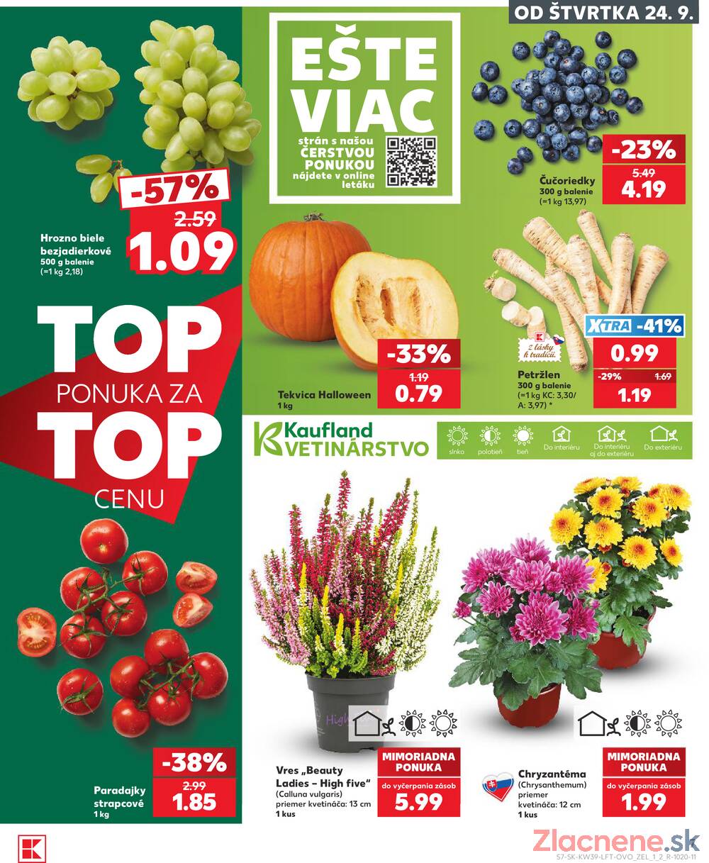 Kaufland 24.9. - 30.9. - Kaufland Rožňava