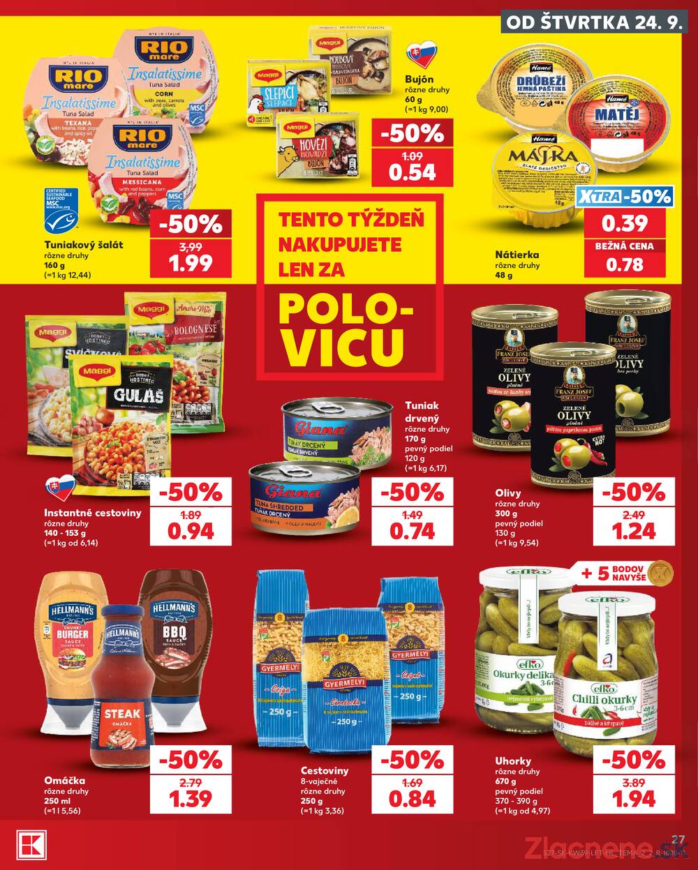 Kaufland 24.9. - 30.9. - Kaufland Piešťany