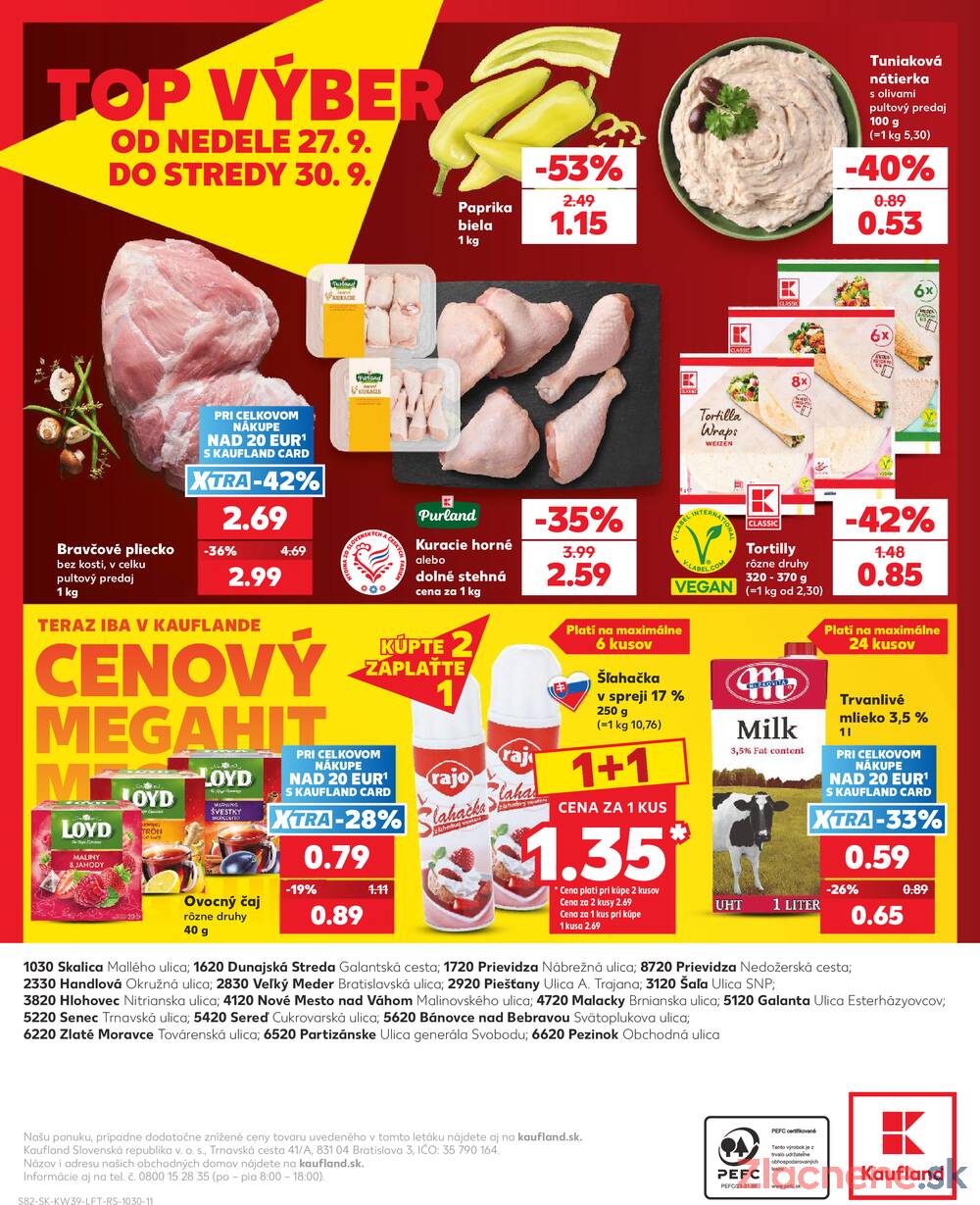 Leták Kaufland - Kaufland 24.9. - 30.9. - Kaufland - Pezinok-Grinava - strana 82 Leták Kaufland - Kaufland 24.9. - 30.9. - Kaufland - Pezinok-Grinava - strana 82