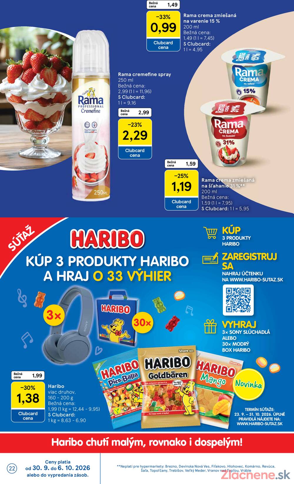 Tesco hypermarkety 30.9. - 6.10.