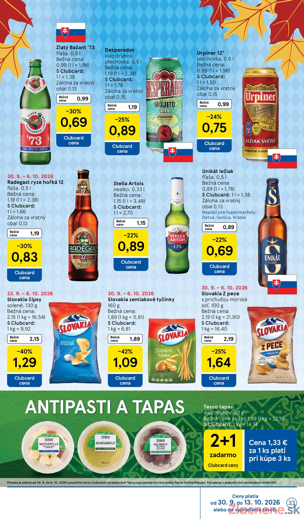 Tesco hypermarkety 30.9. - 6.10.