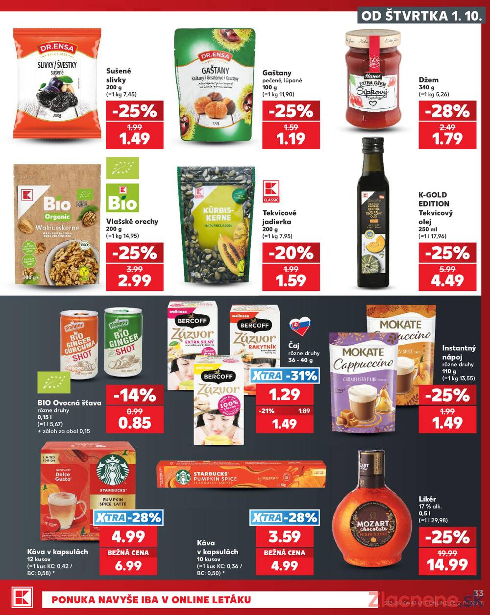 Kaufland 1.10. - 7.10. - Kaufland Bardejov