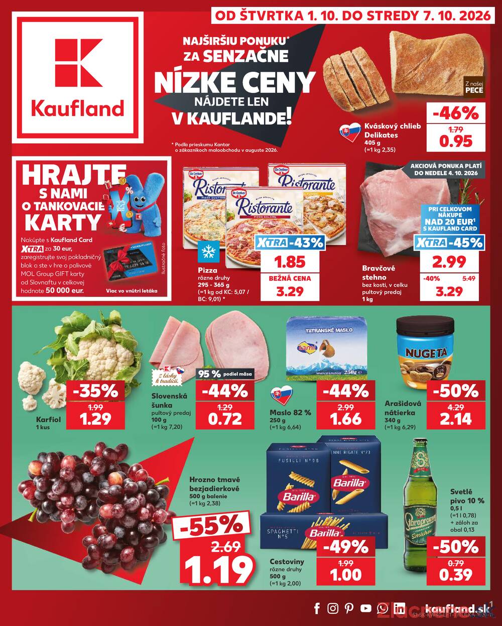 Kaufland 1.10. - 7.10. - Kaufland Púchov