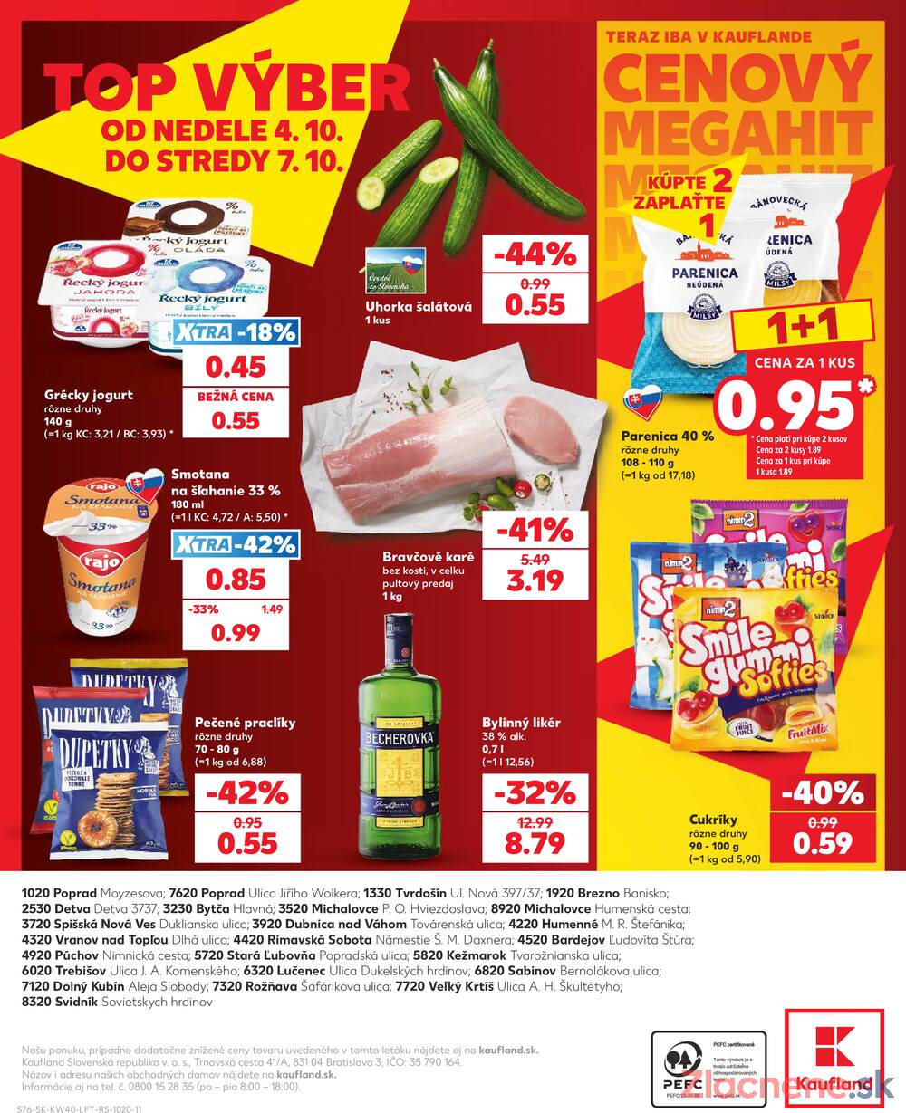 Kaufland 1.10. - 7.10. - Kaufland Rožňava