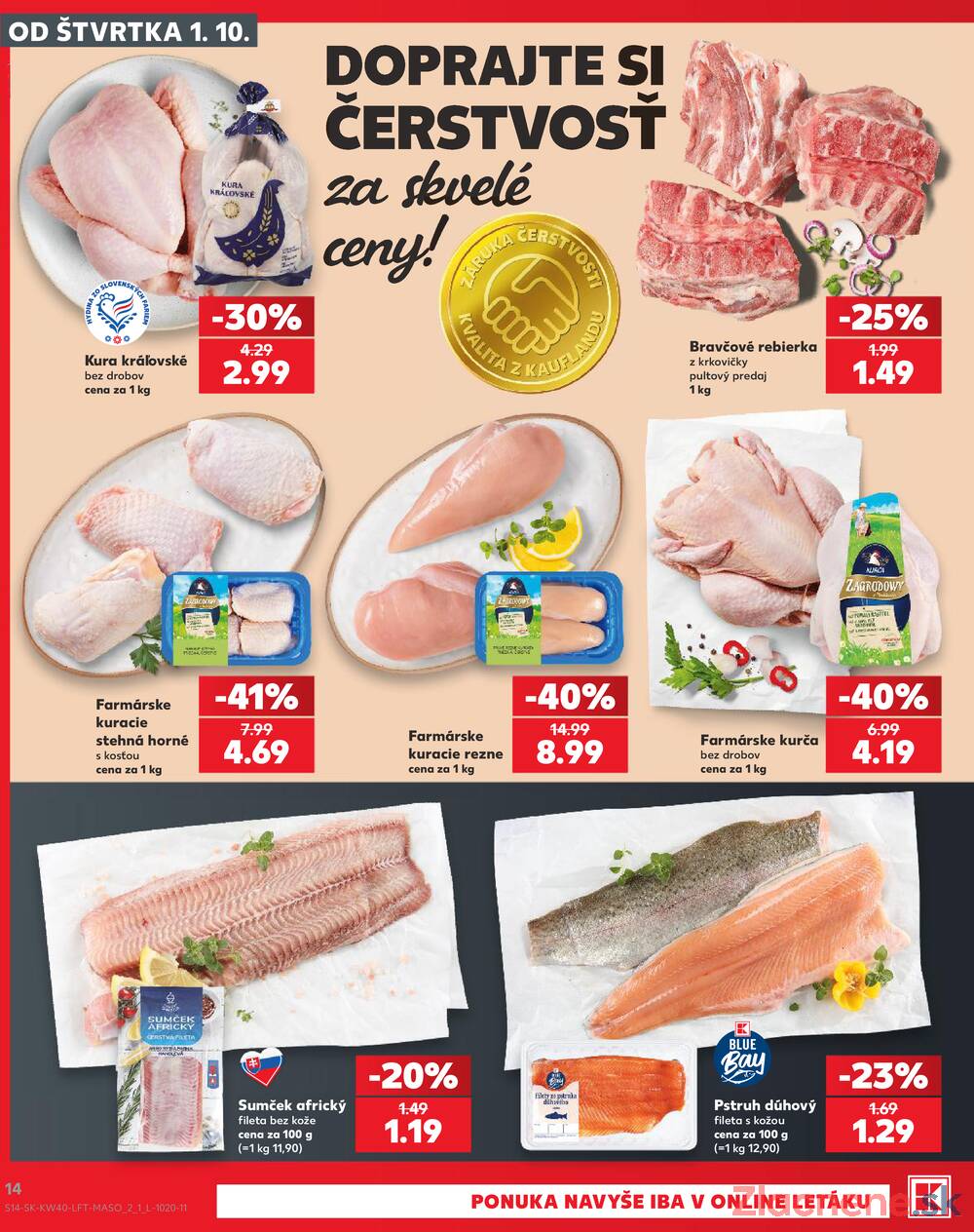 Kaufland 1.10. - 7.10. - Kaufland Veľký Meder