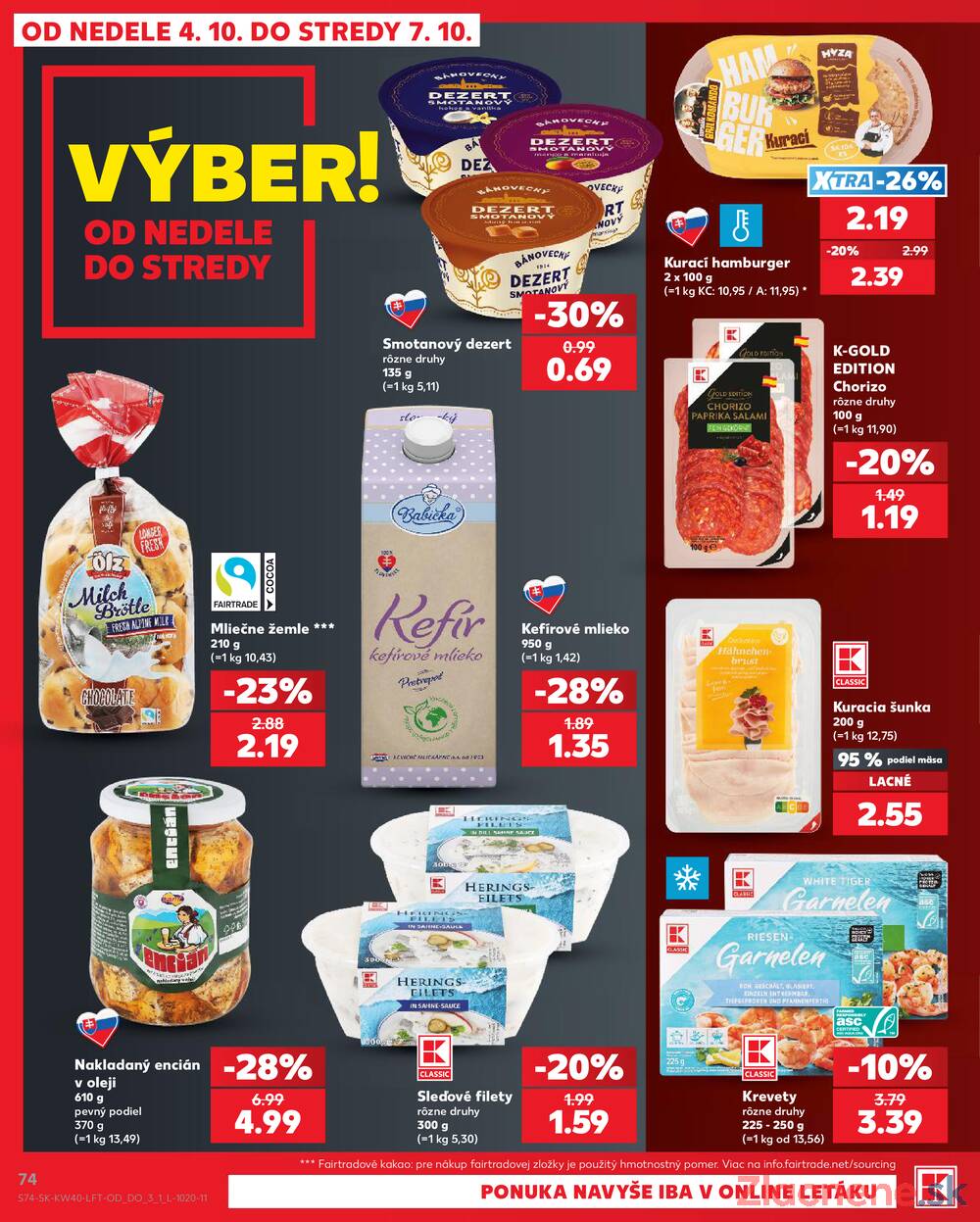 Kaufland 1.10. - 7.10. - Kaufland Veľký Meder