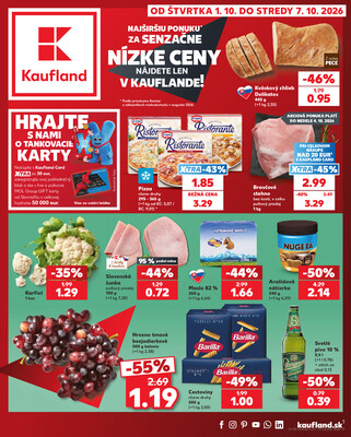 Leták Kaufland 1.10. - 7.10. - Kaufland Bratislava - Petržalka