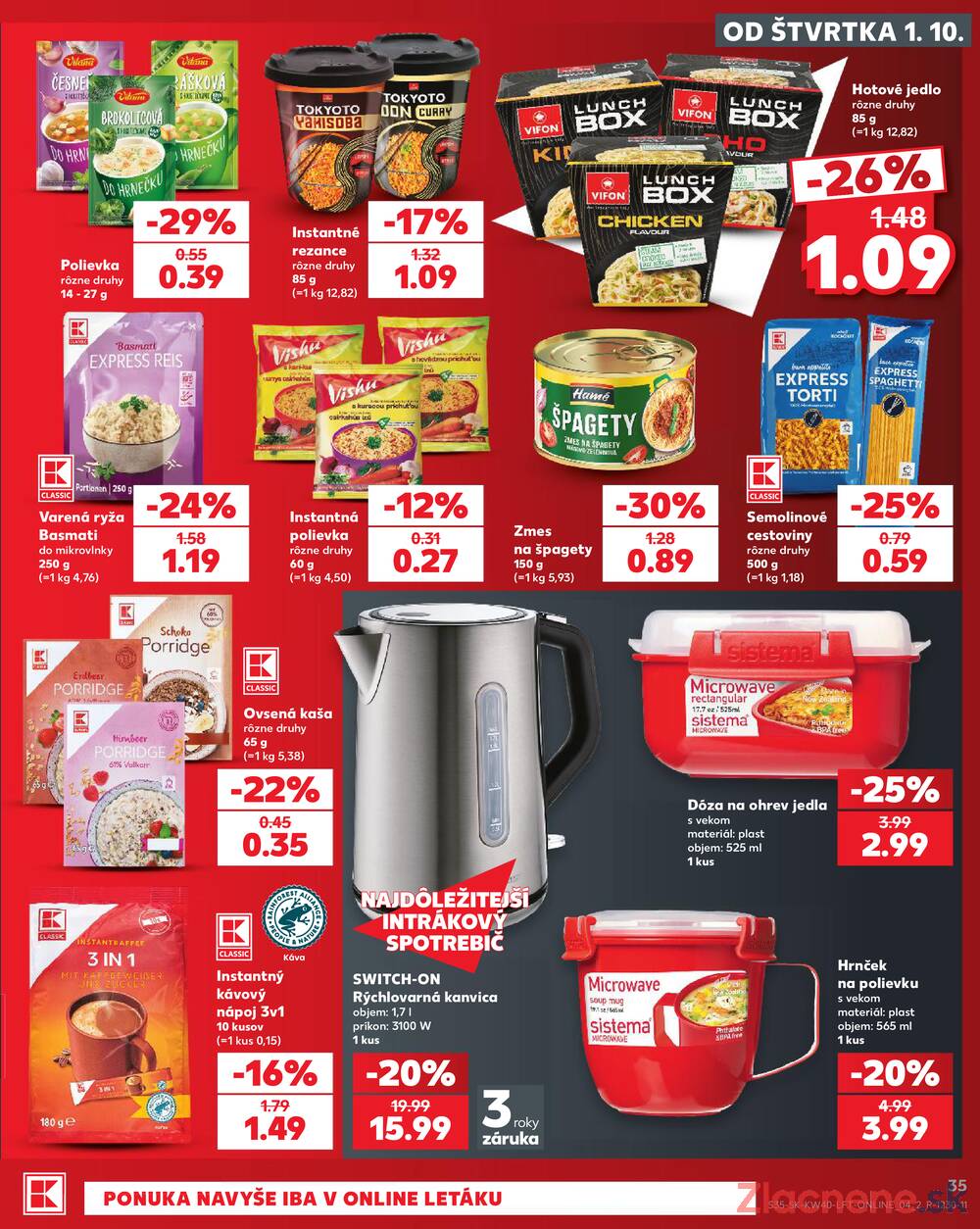 Kaufland 1.10. - 7.10. - Kaufland Považská Bystrica - Centrum