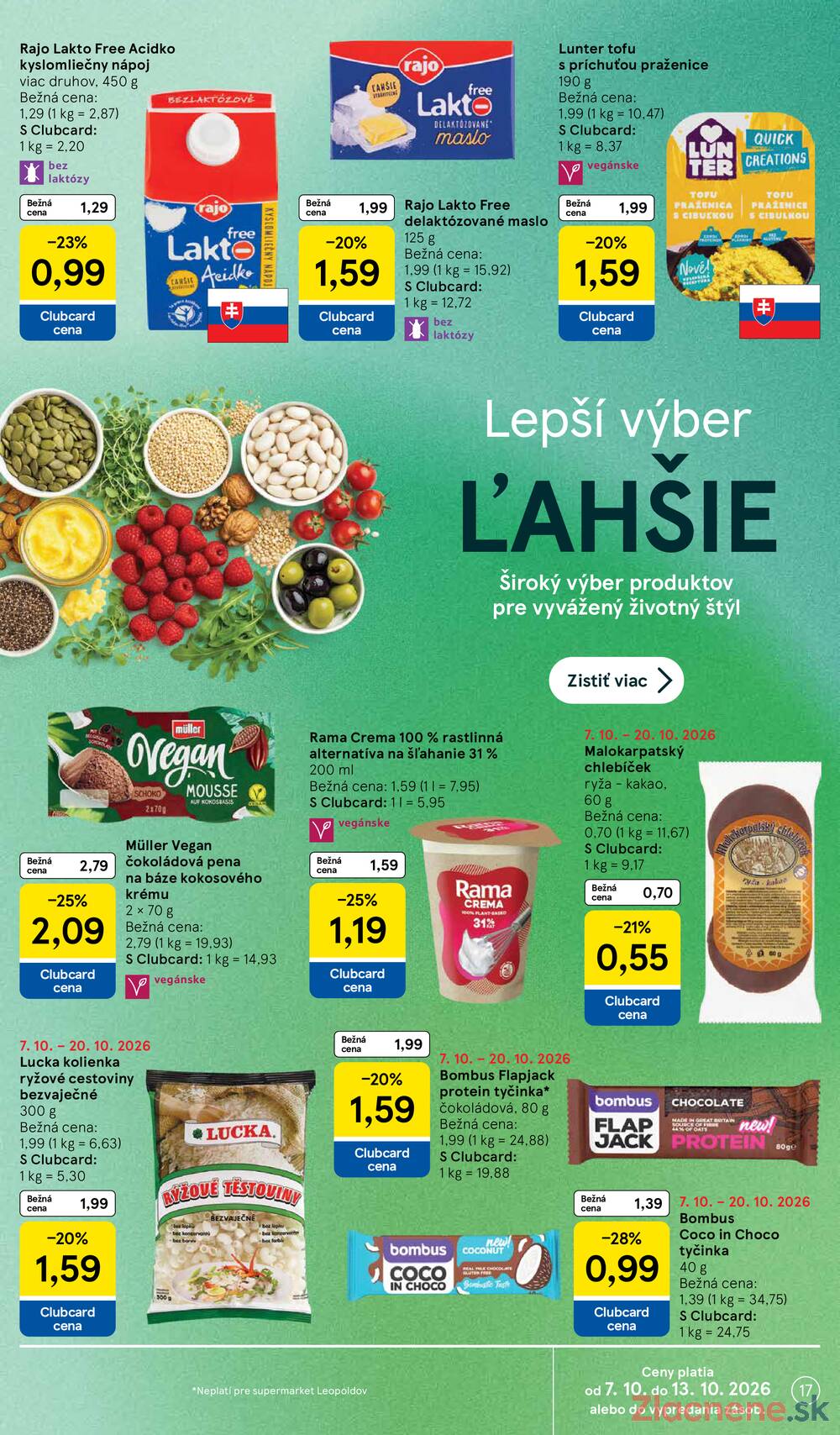 Tesco supermarkety od 7.10. do 13.10.2026
