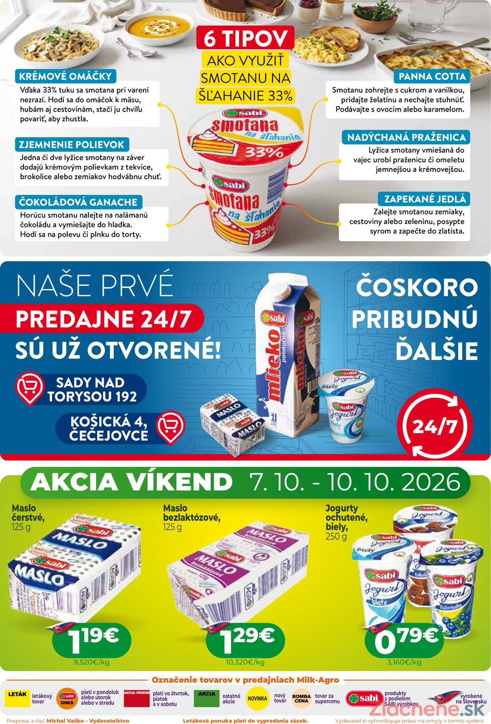 Leták MILK - AGRO - MILK - AGRO do 20.10. - strana 2 Leták MILK - AGRO - MILK - AGRO do 20.10. - strana 2