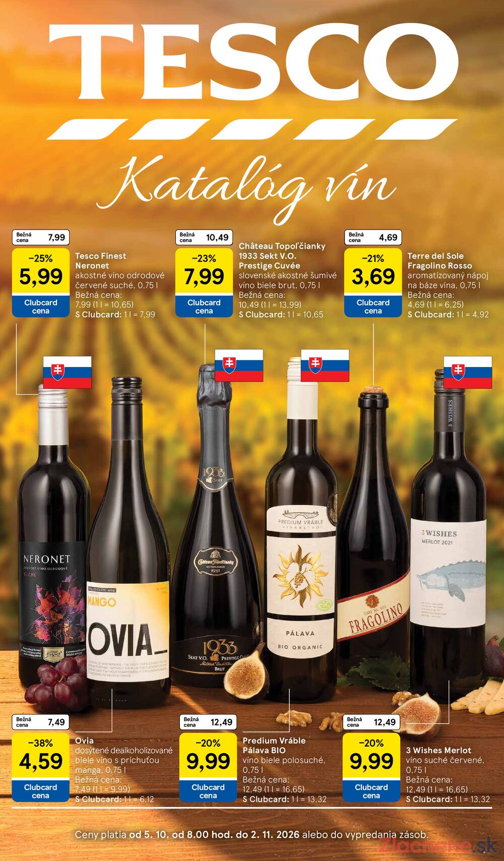 Leták Tesco - Tesco hypermarkety katalog Víno - strana 1 Leták Tesco - Tesco hypermarkety katalog Víno - strana 1